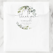 Geschlecht Neutrale weiche Babydusche Runder Aufkleber (Tasche)