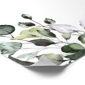 Geschlecht Neutrales Grün Babydusche Begrüßungszei Poster (Ecke)