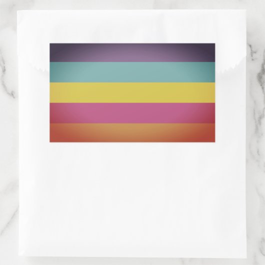 Geschlecht - Nichtbinärer Stolz Rechteckiger Aufkleber (Tasche)