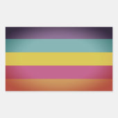 Geschlecht - Nichtbinärer Stolz Rechteckiger Aufkleber (Vorderseite)