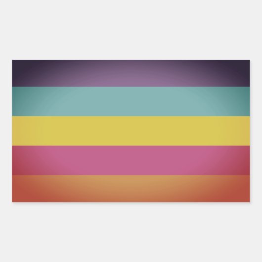 Geschlecht - Nichtbinärer Stolz Rechteckiger Aufkleber (Vorderseite)