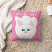 Geschlecht Niedlicher Cartoon Bunny Pink Throw Kis Kissen (Decke)