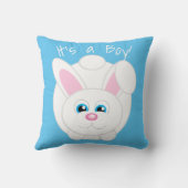 Geschlecht Niedlicher Cartoon Bunny Pink Throw Kis Kissen (Rückseite)