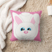 Geschlecht Niedlicher Cartoon Bunny Pink Throw Kis Kissen (Decke)