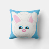 Geschlecht Niedlicher Cartoon Bunny Pink Throw Kis Kissen (Rückseite)