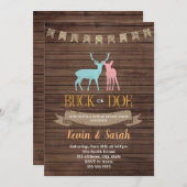 Geschlecht oder Geschlecht zeigen Party Einladung (Vorne/Hinten)