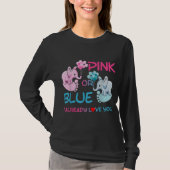 Geschlecht offen Rosa oder Blauer Junge oder Mädch T-Shirt (Vorderseite)