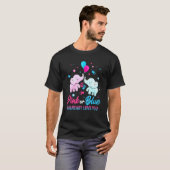 Geschlecht offen rosa oder blauer Party oder Mädch T-Shirt (Vorne ganz)