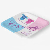 Geschlecht offenbaren Baby-Duschjunge oder Mädchen Pappteller (Gewinkelt)