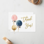 Geschlecht offenbaren danke mitteilungskarte (Vorderseite/Rückseite Beispiel)