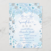 Geschlecht offenbaren, dass er oder sie blaue Schn Einladung (Vorne/Hinten)