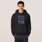 Geschlecht offenbaren Fußball oder Bögen Papa-Lieb Hoodie (Vorne ganz)
