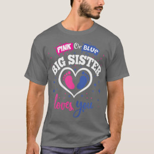 Geschlecht offenbaren Party Dusche Rosa oder Blau T-Shirt