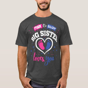 Geschlecht offenbaren Party Dusche Rosa oder Blau T-Shirt