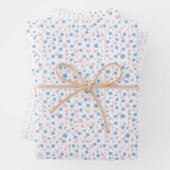 Geschlecht offenbaren Polka-Punkte Packpapier Blat Geschenkpapier Set (Beispiel)