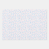 Geschlecht offenbaren Polka-Punkte Packpapier Blat Geschenkpapier Set (Vorderseite)