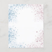 Geschlecht offenbart Baby-Dusche Teddy Bär blau pi (Rückseite)