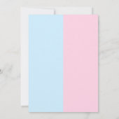 Geschlecht offenbart Baby Shower Teddy Bears Einladung (Rückseite)