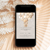 Geschlecht offenbart Bärenneutrale geschmolzene Fa Einladung