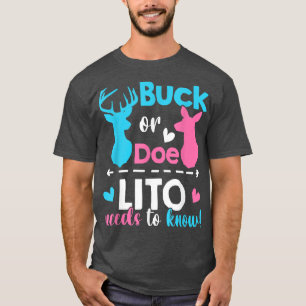 Geschlecht offenbart Buck oder muss Lito wissen, w T-Shirt