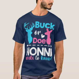 Geschlecht offenbart Buck oder muss Nonni wissen, T-Shirt