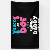 Geschlecht offenbart Buck oder tut Daddy Matching  Banner (Vertikal)