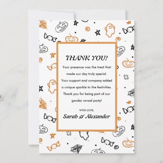 Geschlecht offenbart dank Karten Oktober Muster (Vorderseite)