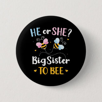 Geschlecht offenbart, dass er oder ihre Schwester Button