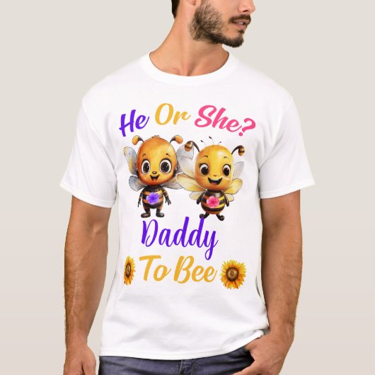 Geschlecht offenbart, dass er oder sie Daddy Unise T-Shirt (Vorderseite)