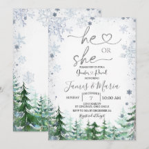 Geschlecht offenbart, dass er oder sie Schneeflock