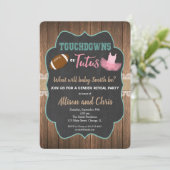 Geschlecht offenbart Einladung Touchdown oder Tutu (Stehend Vorderseite)