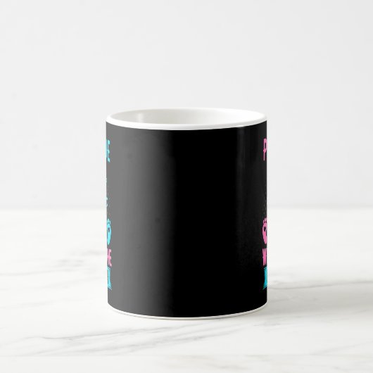 Geschlecht offenbart Fischen rosa oder blau willko Kaffeetasse (Mittel)