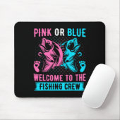 Geschlecht offenbart Fischen rosa oder blau willko Mousepad (Mit Mouse)