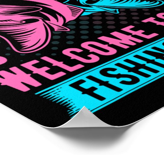 Geschlecht offenbart Fischen rosa oder blau willko Poster (Ecke)
