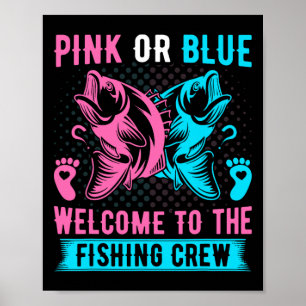 Geschlecht offenbart Fischen rosa oder blau willko Poster