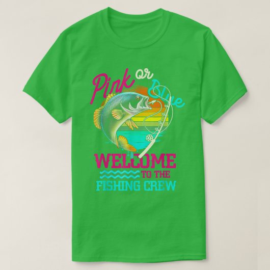 Geschlecht offenbart Fischen rosa oder blau willko T-Shirt (Design vorne)