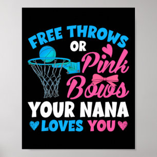 Geschlecht offenbart freie Pfeile oder rosa Bögen Poster
