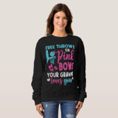 Geschlecht offenbart freie Pfeile oder rosa Bögen  Sweatshirt (Vorne ganz)