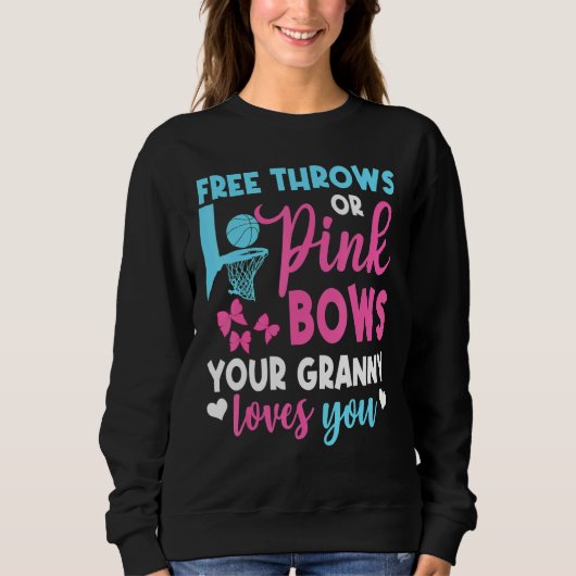 Geschlecht offenbart freie Pfeile oder rosa Bögen  Sweatshirt (Vorderseite)