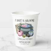 Geschlecht offenbart Halloween Baby ist Brauerei H Pappbecher (Vorderseite)