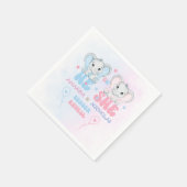 Geschlecht offenbart moderne rosa blau serviette (Ecke)