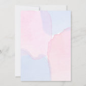 Geschlecht offenbart Pampas Gras Teddy Bär pink bl Einladung (Rückseite)