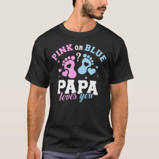 Geschlecht offenbart Papa Papa Papa T-Shirt
