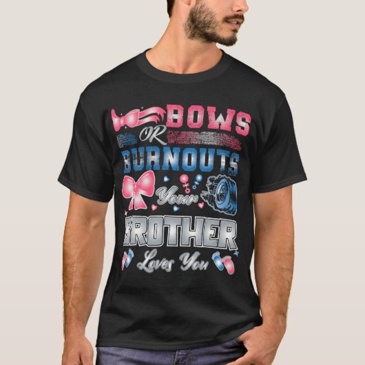 Geschlecht offenbart Party Bows oder verbannt Ihre T-Shirt (Vorderseite)