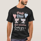Geschlecht offenbart Party Elephant rosa oder blau T-Shirt (Vorderseite)