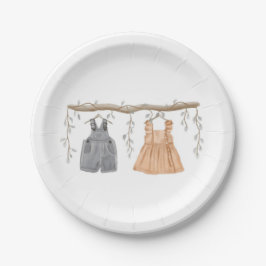 Geschlecht offenbart Party, Er oder sie, Party Pappteller