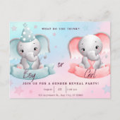 Geschlecht offenbart Party, er oder sie Postkarte (Vorderseite)