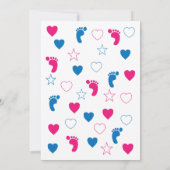 Geschlecht offenbart Party Foto Einladung (Rückseite)