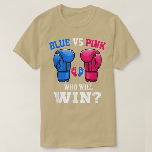 Geschlecht offenbart Party Funny, Funny Blue Vs Pi T-Shirt (Design vorne)