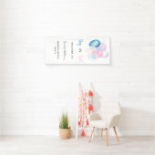 Geschlecht offenbart Party Junge Mädchen blau pink Banner (Insitu)